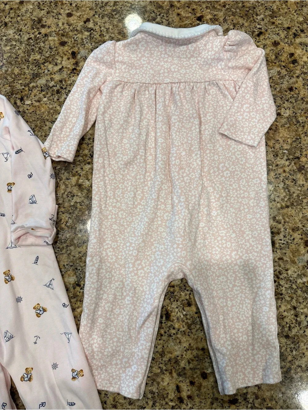 Ralph Lauren Light Pink Nautical Teddy Print and floral print